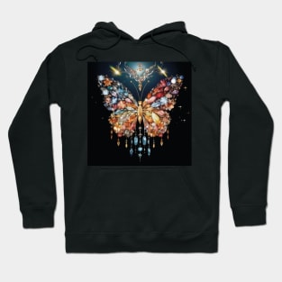 Butterflly Broach Sparkle Hoodie